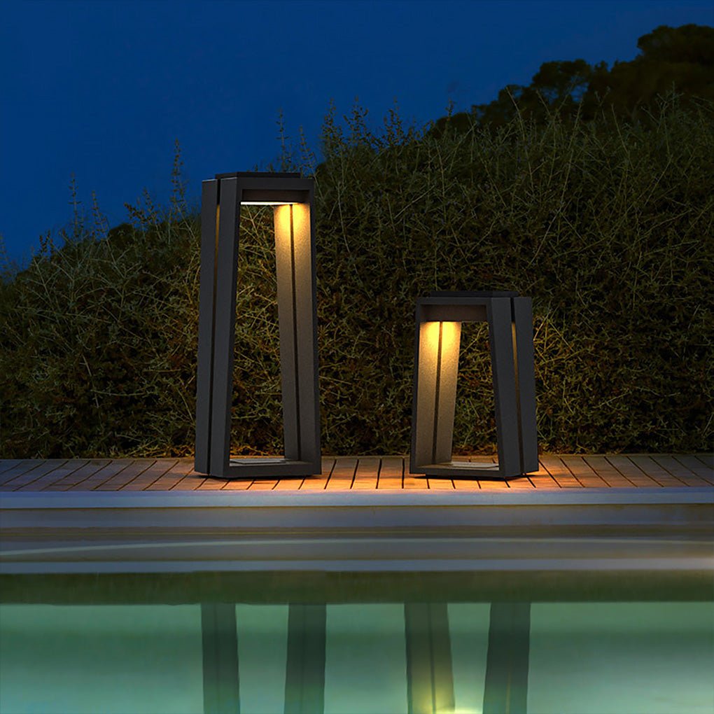 Waterproof Solar Deck Lights Minimalist Trapezoid LED Light