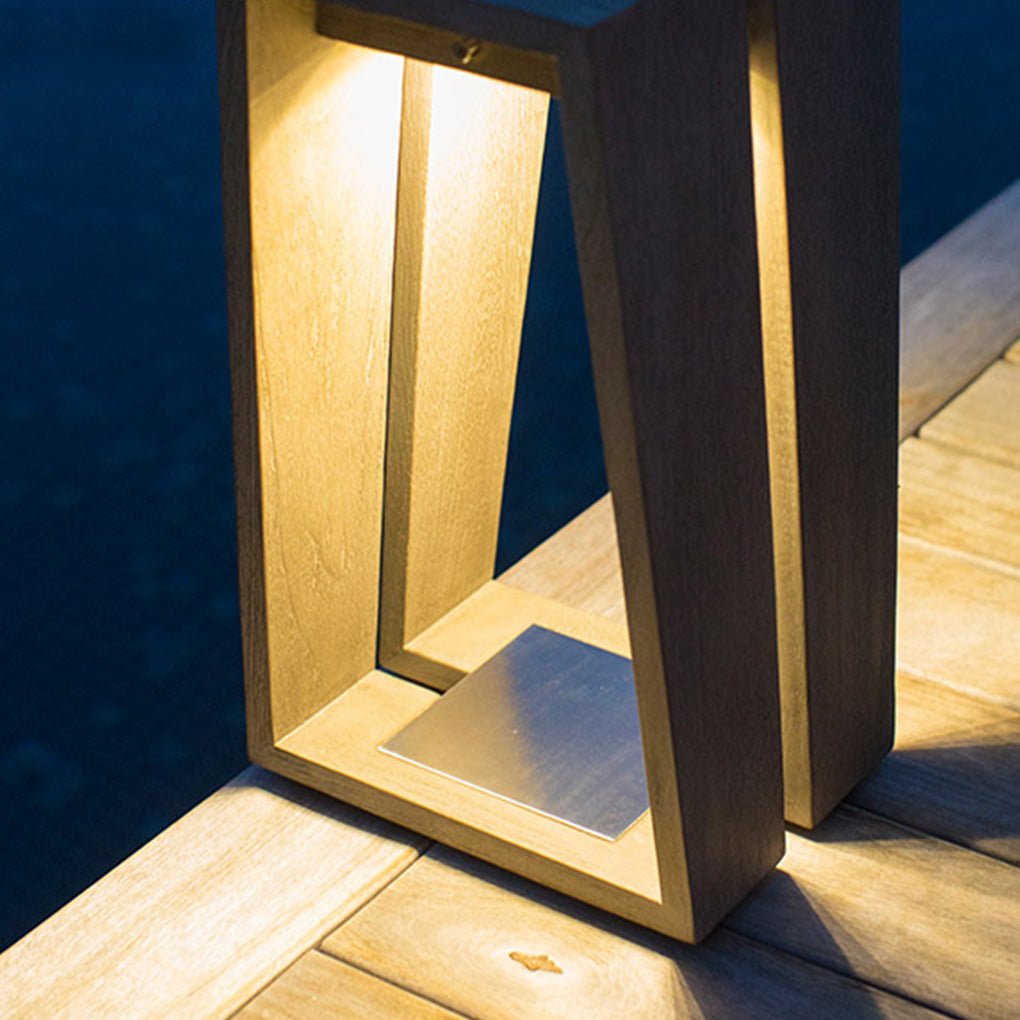Waterproof Solar Deck Lights Minimalist Trapezoid LED Light