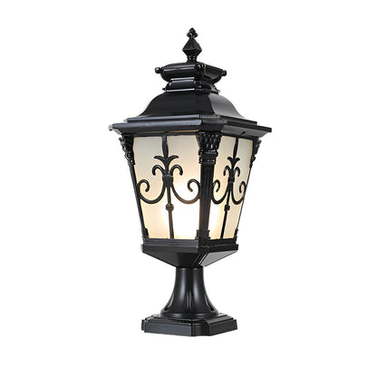 [Open-Box]Retro Pattern Waterproof LED European Style Solar Fence Post Lights