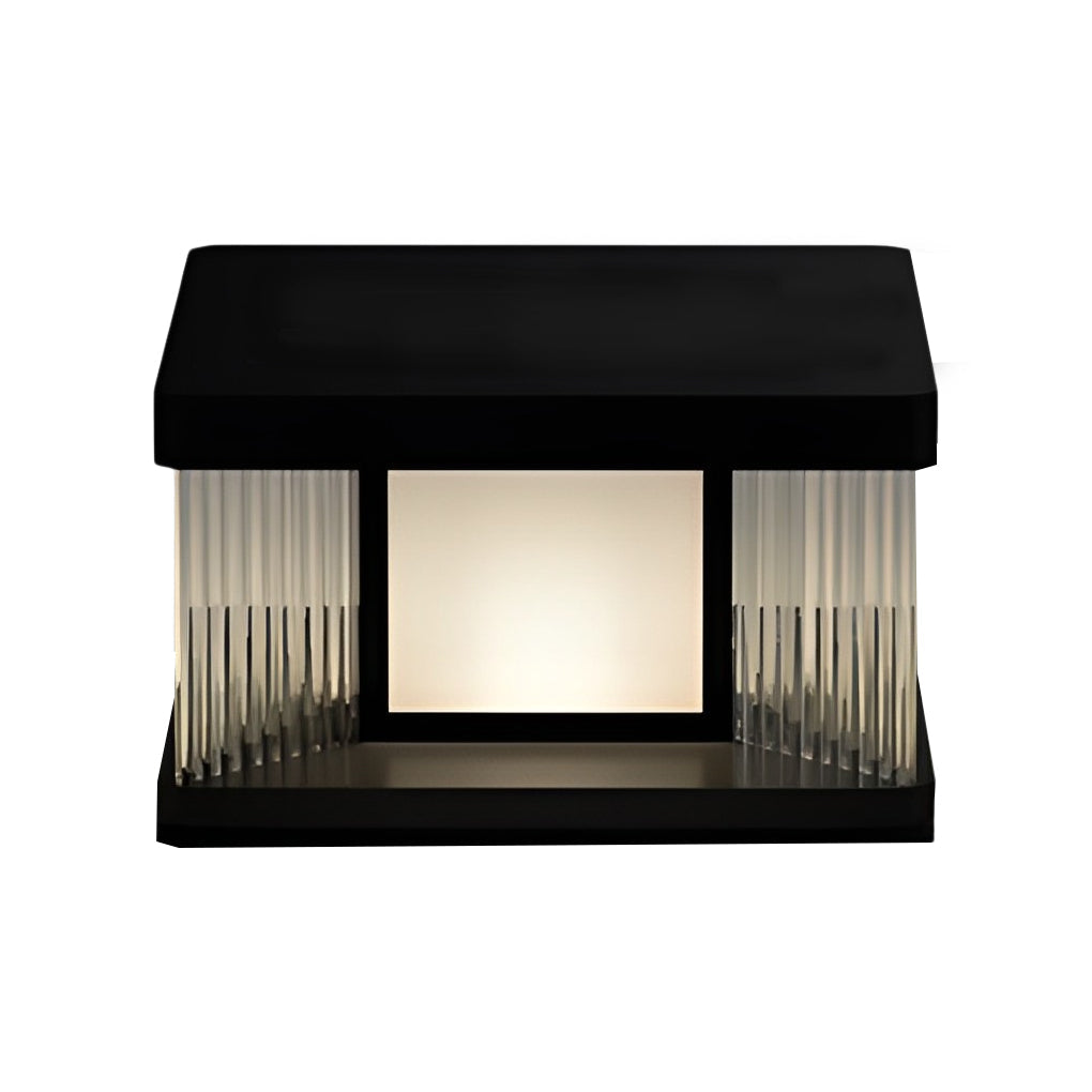 [Open-Box]Solar Pillar Lights Waterproof LED Glass Acrylic Modern Light
