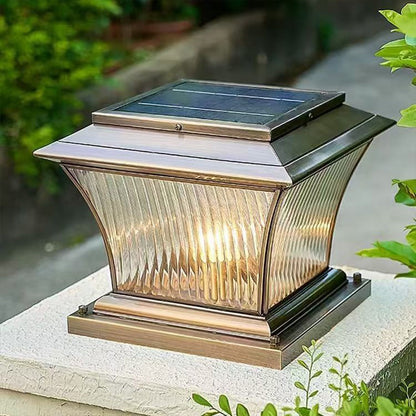 Waterproof Copper Outdoor Pillar Light European style