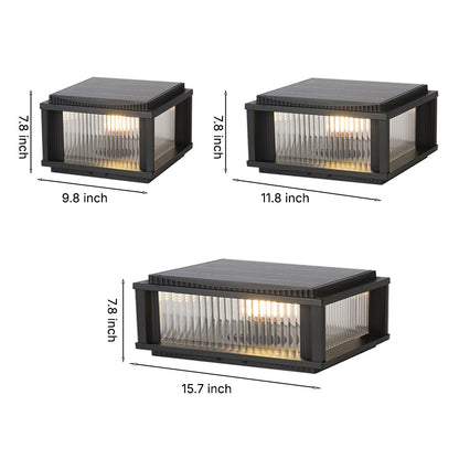 Waterproof Outdoor Pillar Solar Lights Retro Style