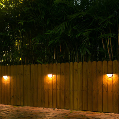 Waterproof Solar Fence Lights Outdoor LED Garden Wall Light