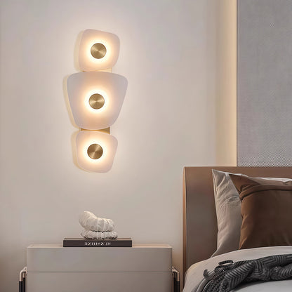 Wall Art Lighted Italian Minimalist Copper Marble Lamp