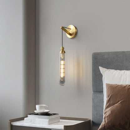 Wall Mount Pendant Light Modern Minimalist Brass Lamp
