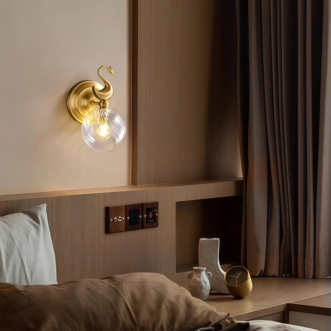 Wall Mounted LED Light Modern Brass Light Luxury Lamp