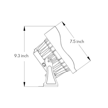 Waterproof Exterior LED Spotlight Modern Minimalist