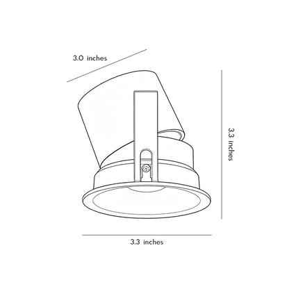 【4 PCS】Spotlights for Ceiling Recessed Anti-Glare Aluminum Light