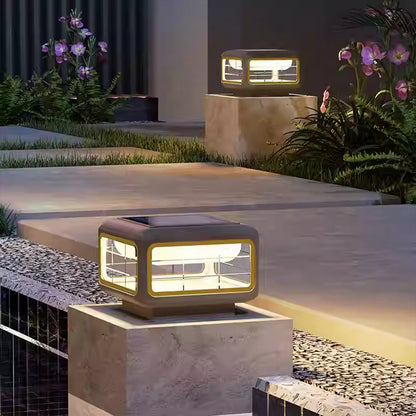 Waterproof Outdoor Pillar Light Modern Minimalist Style