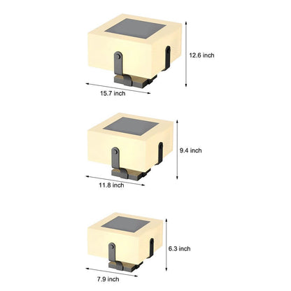 [Open-Box]Square IP65 Waterproof LED Creative Modern Solar Fence Post Lights
