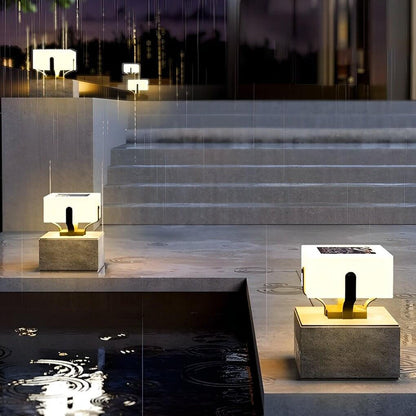 [Open-Box]Square IP65 Waterproof LED Creative Modern Solar Fence Post Lights