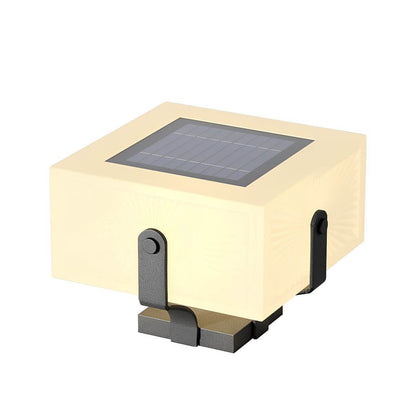 [Open-Box]Square IP65 Waterproof LED Creative Modern Solar Fence Post Lights