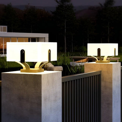 [Open-Box]Square IP65 Waterproof LED Creative Modern Solar Fence Post Lights