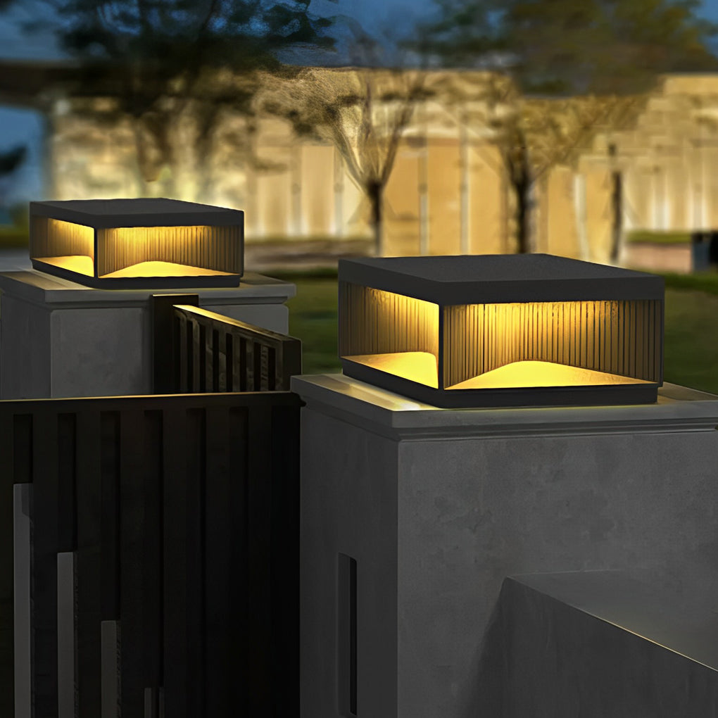 [Open-Box]Square Outdoor Pillar Lights Stripe Decorative LED Light