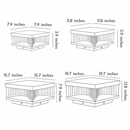 [Open-Box]Square Outdoor Pillar Lights Stripe Decorative LED Light