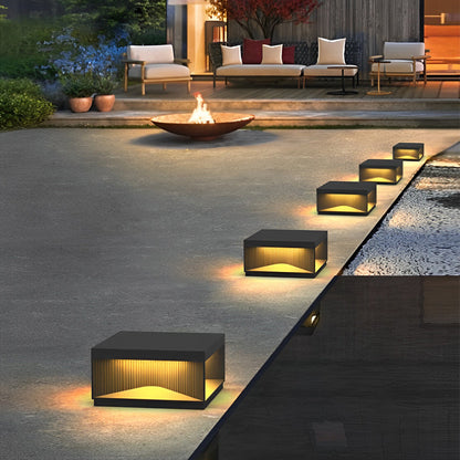 [Open-Box]Square Outdoor Pillar Lights Stripe Decorative LED Light