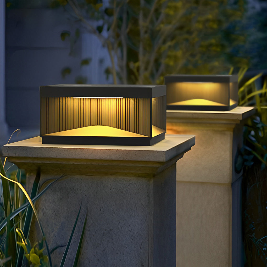[Open-Box]Square Outdoor Pillar Lights Stripe Decorative LED Light