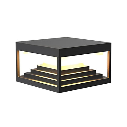 [Open-Box]Square Pillar Lights Creative Waterproof Black Modern Light