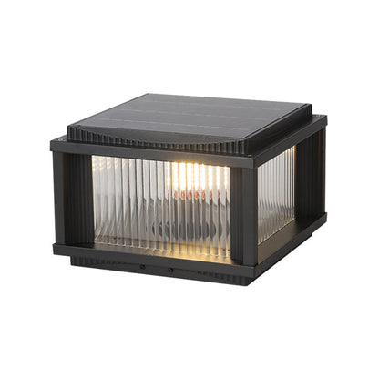 Waterproof Outdoor Pillar Solar Lights Retro Style