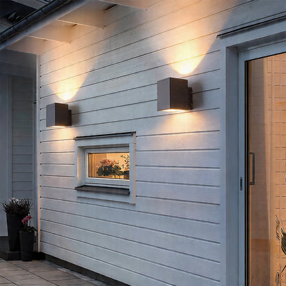 Wall Sconce up and down Light Outdoor Waterproof Sand Gray LED Light