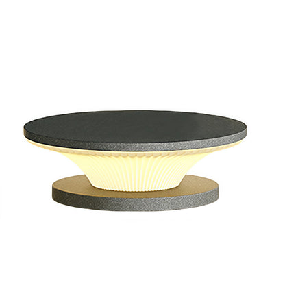 Waterproof Patio Pillar Lights Round Modern
