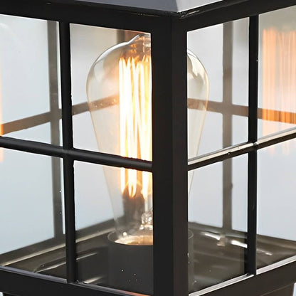 [Open-Box]Stone Light Pillar Traditional Black Waterproof LED Light