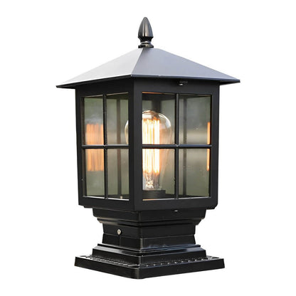 [Open-Box]Stone Light Pillar Traditional Black Waterproof LED Light