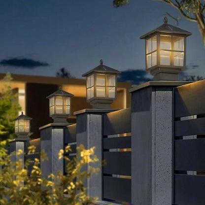 [Open-Box]Stone Light Pillar Traditional Black Waterproof LED Light