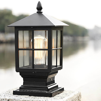 [Open-Box]Stone Light Pillar Traditional Black Waterproof LED Light