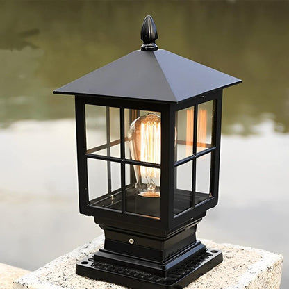 [Open-Box]Stone Light Pillar Traditional Black Waterproof LED Light