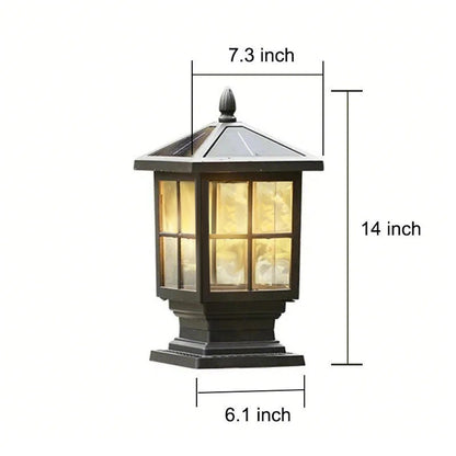[Open-Box]Stone Light Pillar Traditional Black Waterproof LED Light