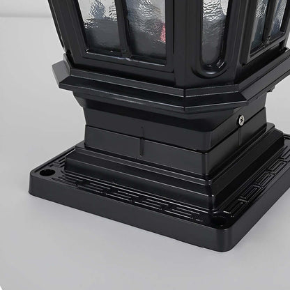 [Open-Box]Stone Pillar Light Fixture Retro Pavilion-Style LED Light