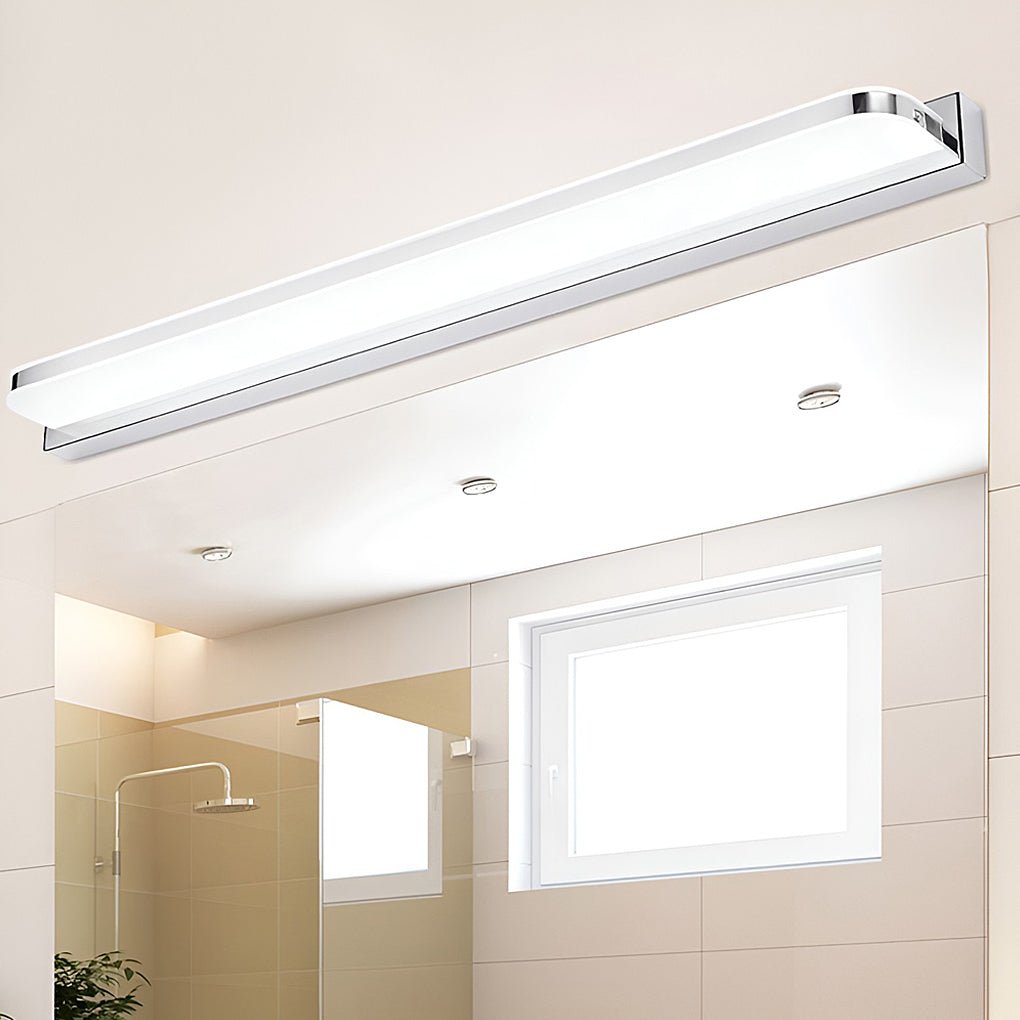 [Open-Box] LED Bathroom Vanity Light with Wall-Mounted Panel and Polished Iron Trim