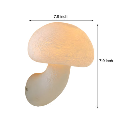 Wall Lights Led Warm Light  Resin Mushroom Vintage-Style