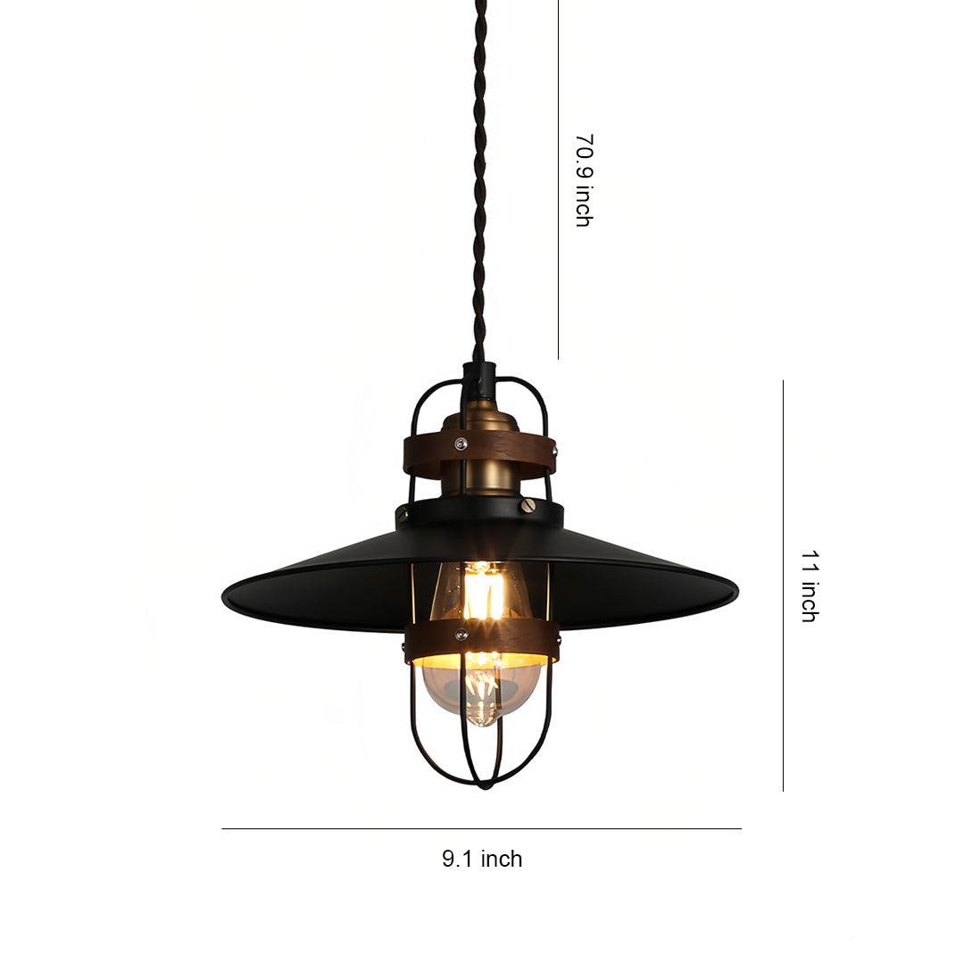 Vintage Hanging Pendant Lights Industrial Black Iron ceiling lights