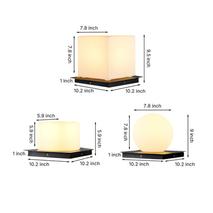 Waterproof Modern Outdoor Pillar Lights with PE Lampshade