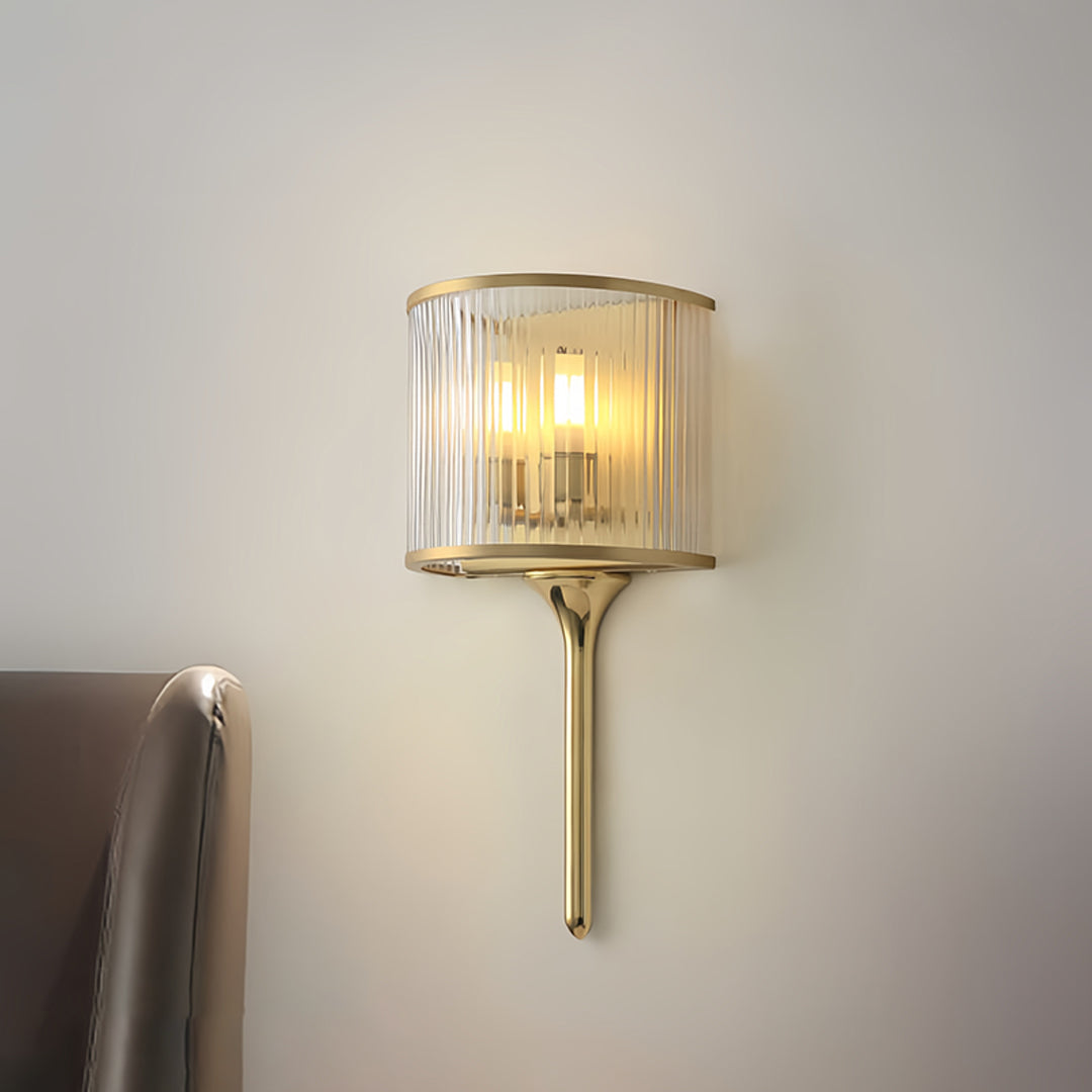 Wall Lights Brass and Glass Modern Minimalist Lights