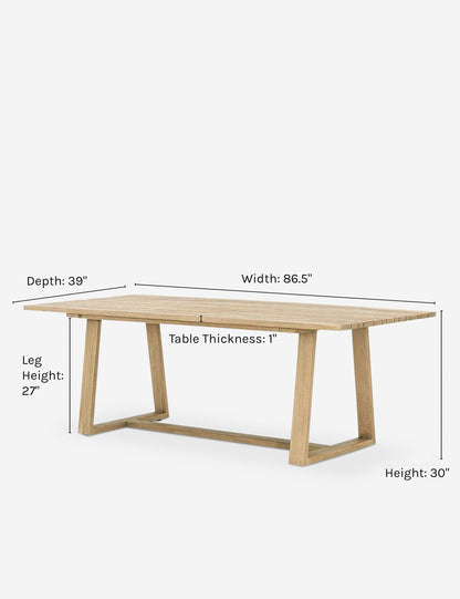 Tika Indoor / Outdoor Dining Table