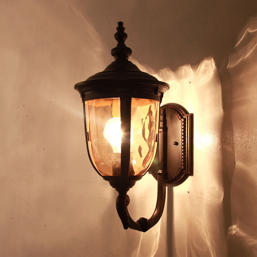 Waterproof Copper Outdoor Wall Light Retro Style