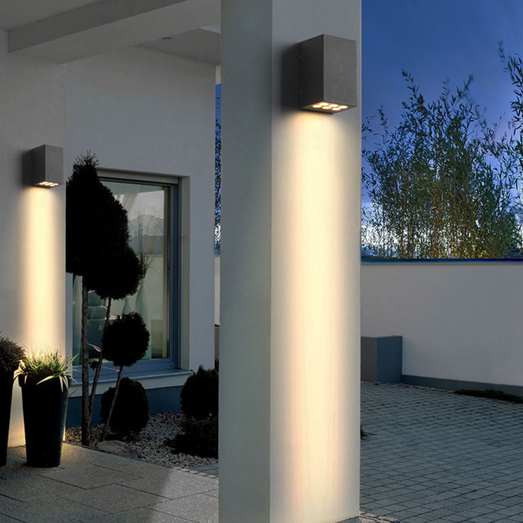 [Open-Box] Two Light Effect Optional Waterproof LED Wall Light for Outdoor Villa Courtyard