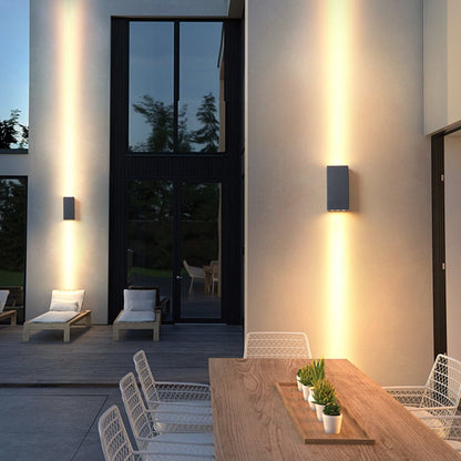 [Open-Box] Two Light Effect Optional Waterproof LED Wall Light for Outdoor Villa Courtyard