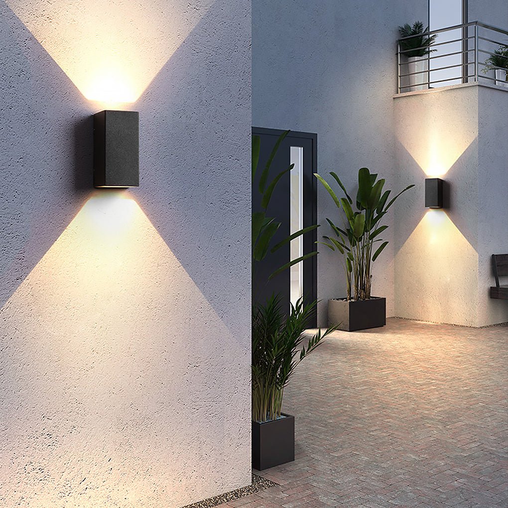 [Open-Box] Two Light Effect Optional Waterproof LED Wall Light for Outdoor Villa Courtyard