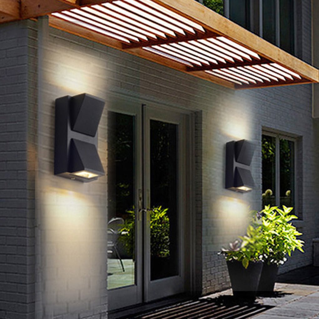 Waterproof Outdoor Porch Lights Dual-Spot K-Shaped LED Light