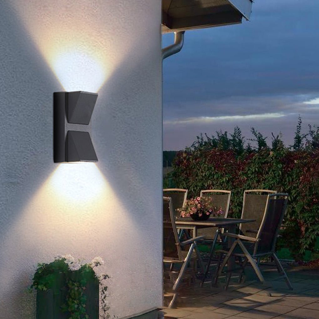 Waterproof Outdoor Porch Lights Dual-Spot K-Shaped LED Light