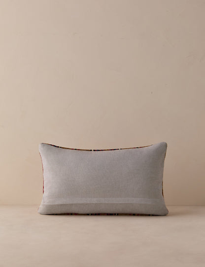 Vintage Lumbar Pillow No. 352, 12" x 20"