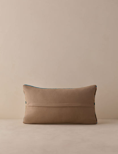 Vintage Lumbar Pillow No. 329, 12" x 20"