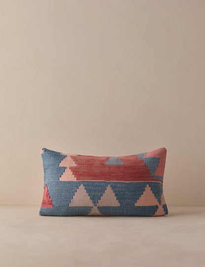 Vintage Lumbar Pillow No. 347, 12" x 20"