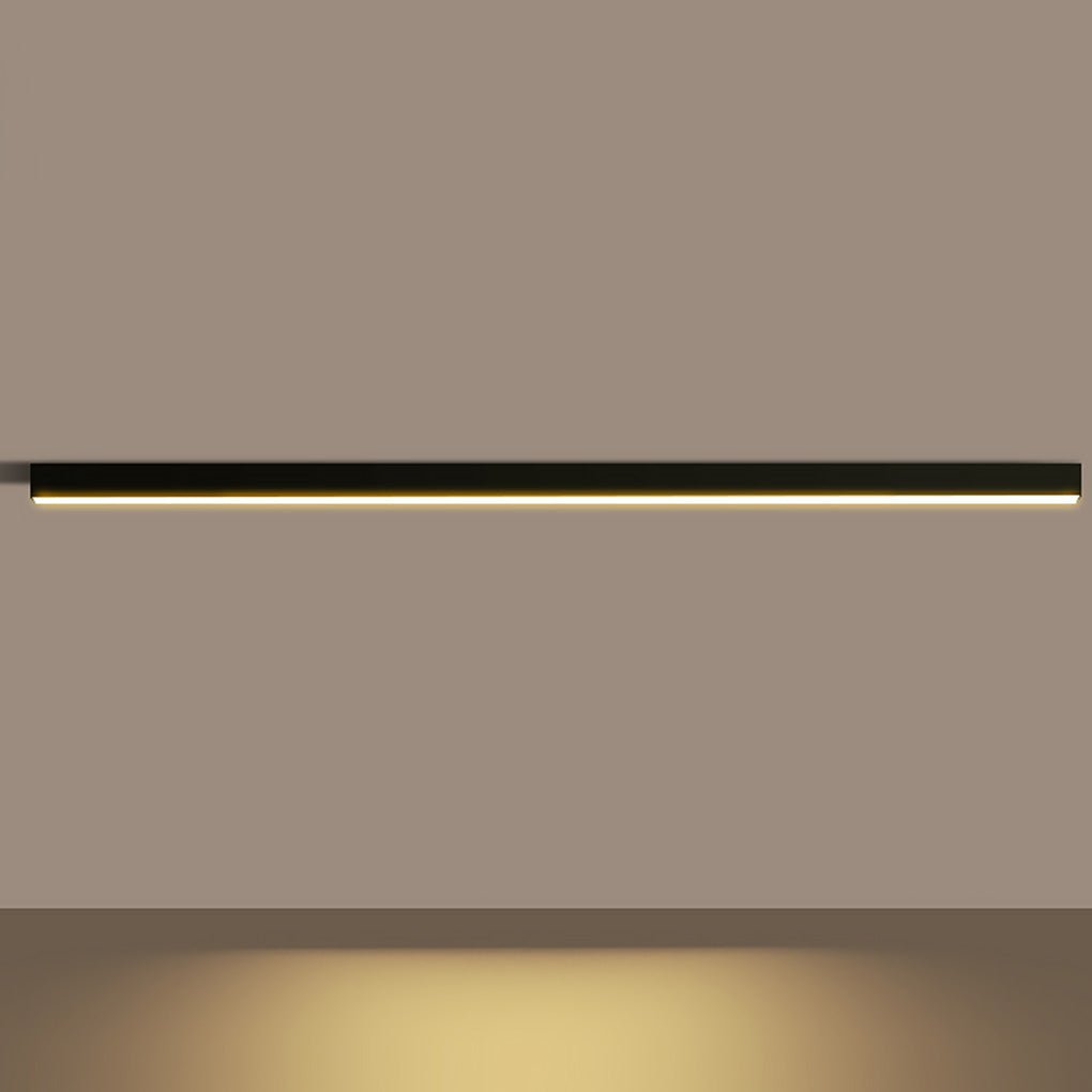 [Open-Box]White Minimalist Strip Stepless Dimming LED Modern Ceiling Light with Remote Control
