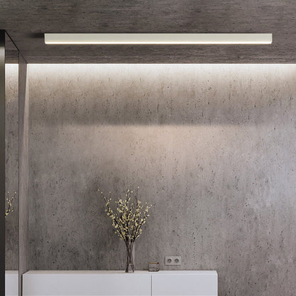 [Open-Box]White Minimalist Strip Stepless Dimming LED Modern Ceiling Light with Remote Control