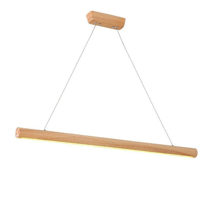 Wood Tube Design LED Modern Pendant Lighting Ceiling Lights